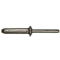 Gesipa Bulb-Tite Shaveable Head Blind Rivet, RV6607-6-6W Blind Rivets; 3/16 Inch, (.187 Inch), (.0